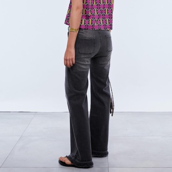 renatta & go dark gray worker jeans - Picture 2 of 4